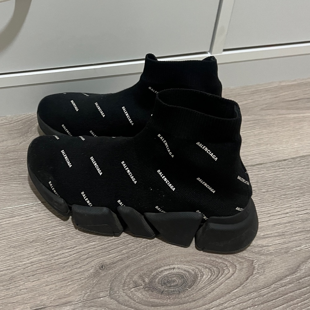 Balenciaga classic Black Sock logo sneakers sz 6